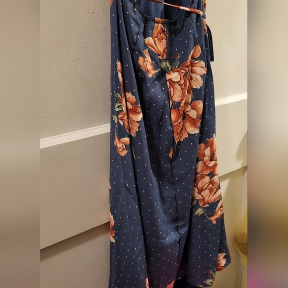 NWT LULUS XS Summer Wrap Dress Floral print open back - Picture 9 of 11